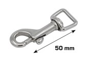 Beslag & hængsler - Home>it Carabiner hook 50 mm stainless steel - 20481