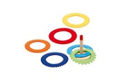 Legetøj - Goki - Wooden Ring Throwing Game with 6 Felt Rings - 56776