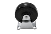 Beslag & hængsler - Home>it fixed furniture wheel 75 mm black plastic - 5708614112687