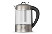 Elkedel - Black & Decker Elkedel Kettle Glass Tea Filter 1.7L - Sølv - 2400 W - ES9580110B