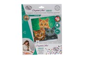 Legetøj - Craft Buddy Cats 18x18cm Crystal Art Card - 103802