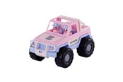 Legetøjsbil - Cavallino Toys - Cavallino Jeep Pink with 2 Toy Figures - 3502SF01
