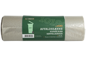Rengøring - G.Funder Container affaldssække, til 180 liter container, klar plast, 10 poser pr. rulle - standard kvalitet - 5701137101800