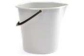 Rengøring - G.Funder Spand, 10 liter, hvid, dansk produceret - 5701137195236