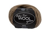 Kreativt Legetøj - Creativ Company Wool yarn Light brown 50m - 4824585