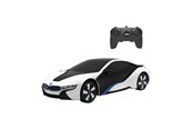 Fjernstyret - RASTAR R/C 1:24 BMW i8 remote controlled car- UV-sensitive (white and yellow) - 48400-4