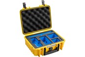 Kameratasker - B&W International Case Type 1000 for Insta360 X4 (yellow) - 1000/Y/X4