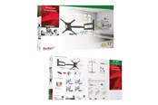 Vægbeslag, AV-Beslag & AV-Møbler - Barkan mounting kit - full-motion - for TV - extra long - black - Max 50 kg - recommended for 13"-83" - BM443XL