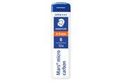 Skrive- og Tegneværktøjer - Staedtler MARS MICRO MINE 0,9mm B, 12 ETUIER Á 12 MINER - 250 09-B