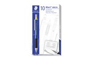 Skrive- og Tegneværktøjer - Staedtler MARS MICRO PENCIL, 10 STK, 0,3mm BLÅ - 775 03