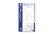 Skrive- og Tegneværktøjer - Staedtler MARS MICRO PENCIL, 10 STK, 0,9mm BLÅ - 775 09