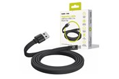 USB kabel - Mobile Origin Magnetic Flat Patented Original Cable USB-A to USB-C 1m - black - MCF-USBA-1M-BLK