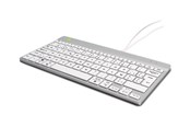 Tastatur - R-Go Tools R-Go Compact Break - keyboard - with integrated break indicator - AZERTY - Belgium - white Input Device - Tastatur - Belgisk - Hvid - RGOCOBEWDWH