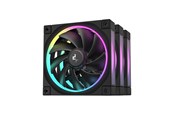 Kabinet Køler - DeepCool FL12 3in1 (3-Pack) - Kabinet køler - 120mm - Sort med RGB LED lys - 32 dBA - R-FL12-BKAPN3-G