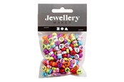 Kreativt Legetøj - Creativ Company Round Letter Beads Various Colors 25 grams - 743074