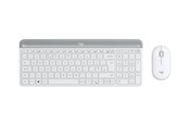 Tastatur - Logitech Slim Wireless Combo MK470 - Tastatur & Mus sæt - Engelsk - UK - Hvid - 920-009203