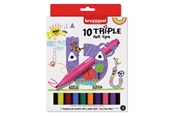Skrive- og Tegneværktøjer - Bruynzeel - Kids Triple Felt-tip Pens 10 pcs. - 60123010