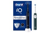 Eltandbørste - Oral-B Eltandbørste iO2 Duo Night Black / Forest Green - 8700216612418