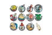 Merchandise - FaNaTtik - SpongeBob SquarePants Mystery Pins CDU - Pin / Badge - V-SB15-CDU