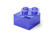 Børneværelse - LEGO Storage Brick 4 Top Lid Glitter Violet - 40090800
