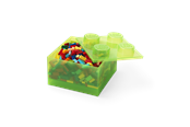 Børneværelse - LEGO Storage Brick 4 Top Lid Translucent Light Green - 40090806