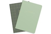 Blokke, Formularer & Notesbøger - Burde Notebook Green & Pattern 2 pack - 92762600