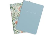 Blokke, Formularer & Notesbøger - Burde Notebook Blue & Flower 2 pack - 92762700