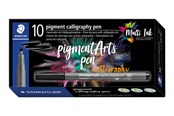 Skrive- og Tegneværktøjer - Staedtler KALLIGRAFI PEN PIGMENT, ÆSKE 10 STK, BORDEAUXrød - 375-23