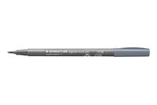 Skrive- og Tegneværktøjer - Staedtler BRUSH PIGMENT PEN, ÆSKE 10 STK, KOLD GRÅ - 371-87