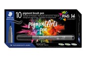 Skrive- og Tegneværktøjer - Staedtler BRUSH PIGMENT PEN, ÆSKE 10 STK, MAUVE LILLA - 371-260