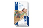 Skrive- og Tegneværktøjer - Staedtler LUMOCOLOR PAINTMARKER 10 stk SORT - 349-9