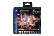 Skrive- og Tegneværktøjer - Staedtler BRUSH PEN PIGMENT PORTRÆT 12ST/ASS - 371 C12-4