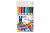 Skrive- og Tegneværktøjer - Staedtler NORIS FIBERPEN DUO 10 ass/etui - 320 C10