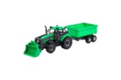 Legetøjsbil - Cavallino Toys Cavallino Tractor with Loader and Trailer Tipper Truck Green Scale 1:32 - 1254FM04