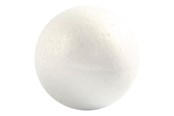 Kreativitet & Hobbyartikler - Creativ Company - Styrofoam Balls White 5 pcs. - 543040