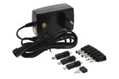 Bærbar Oplader - Nordic Quality AC/DC Plugin Adapter - MW3IP25GS
