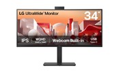 Skærm - 34" LG UltraWide 34BA85QE-B - 3440x1440 (UWQHD) - 60Hz - IPS - 90W USB-C - KVM switch - 34BA85QE-B