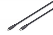 USB kabel - DIGITUS - USB-C cable - 24 pin USB-C to 24 pin USB-C - 1 m - AK-300344-010-S