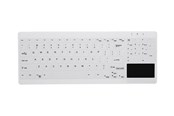 Tastatur - Cherry Active Key MedicalKey AK-C7412F - keyboard compact - with touchpad - QWERTY - Pan Nordic - white Input Device - Tastatur - Nordisk - Hvid - AK-C7412F-GUS-W/NOR