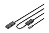 USB kabel - DIGITUS - USB extension cable - 24 pin USB-C to USB Type A - 10 m - DA-73111
