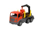 Udendørsleg - Plasto  Lastbil til træstammer og kran. 45 cm. - 1678000BOX