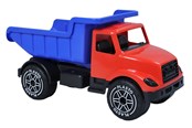 Udendørsleg - Plasto Kæmpe tipplastbil (60 cm) rød/blå - 1096000BOX