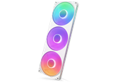 Kabinet Køler - NZXT F420RGB Core (single frame 420mm fan) - Hvid - Kabinet køler - Hvid med RGB - 34 dBA - RF-U42HF-W1
