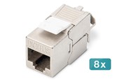 Netværkstilbehør - DIGITUS CAT 6A Keystone Module (8-Pack) - DN-93615-8