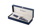 Skrive- og Tegneværktøjer - Waterman Carene, Fyldepen, Blålakeret med Palladium beklædning, 18K Guld Medium Spids, Blåt Blæk, Gaveæske - 2214210