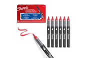 Skrive- og Tegneværktøjer - Sharpie Creative Akryl Paint Marker  | Penselspids | Rød | 6 stk - 2218113