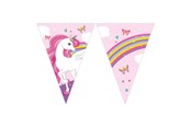 Legetøj - Globos - Paper Bunting Unicorn Rainbow Colors 3mtr. - 93763
