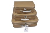 Kostumer - Playwood - Cardboard Suitcase Set Brown 3 pcs. - Sl0371