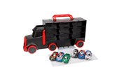 Legetøjsbil - Toi-Toys Turbo Racers Truck with 6 Pull-back Race Cars - 20034A