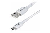 USB kabel - StarTech.com 2m (6.6ft) White USB-A to USB-C Charging Cable/Cord M/M - USB-C cable - USB to 24 pin USB-C - 2 m - USB2AC2MNCWHE